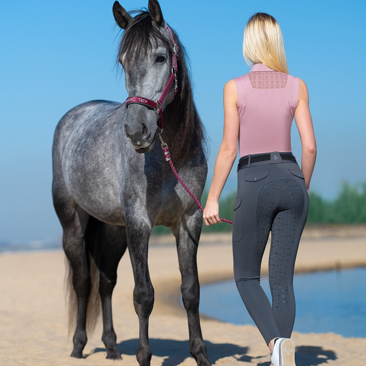 Fair Play ASTRID Full Grip, High Rise Cargo Breeches, Navy