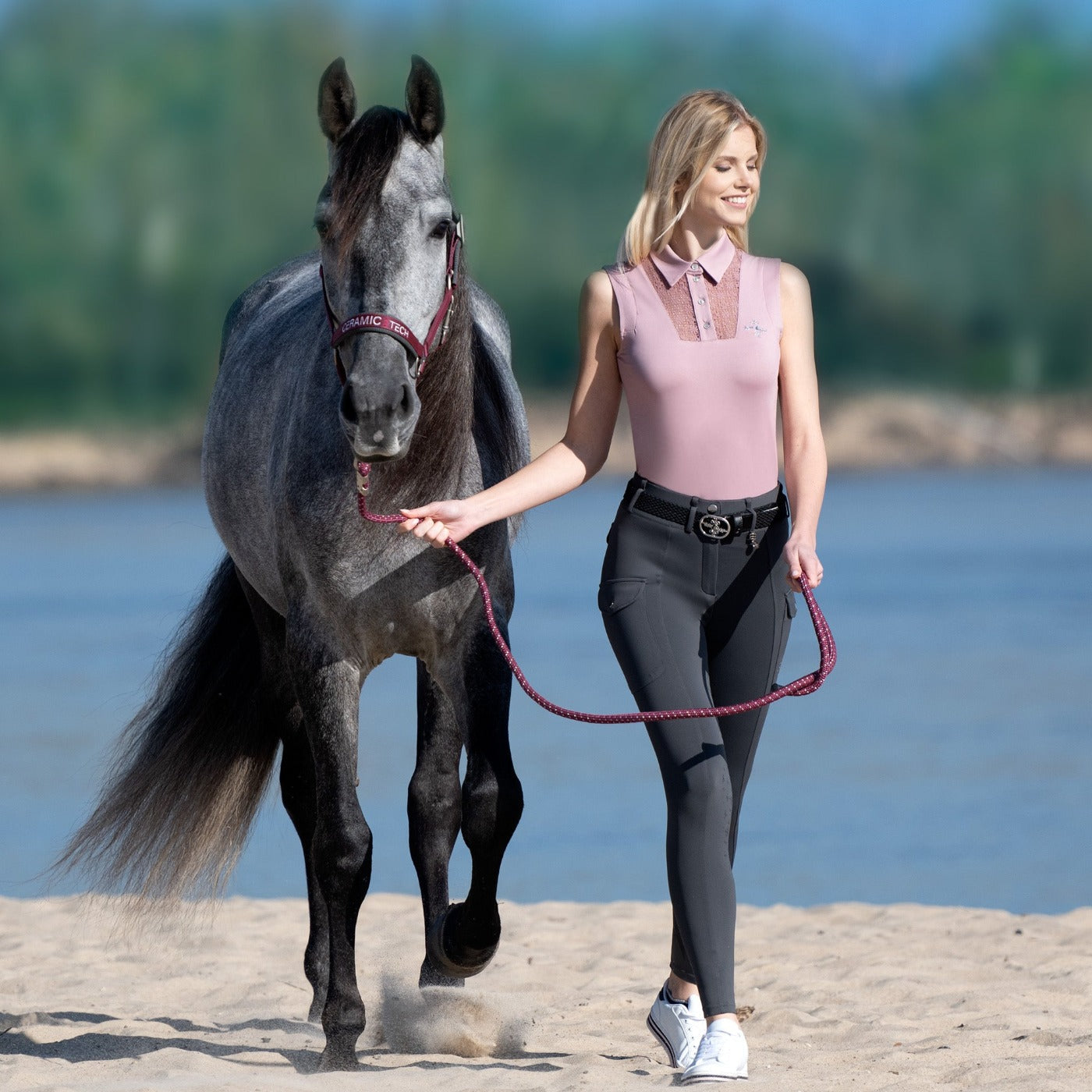 Fair Play ASTRID Full Grip, High Rise Cargo Breeches, Navy