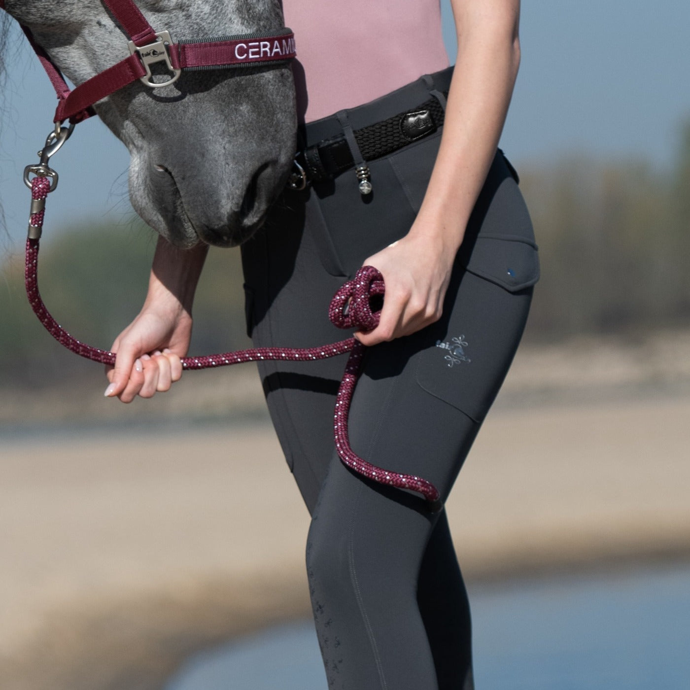 Fair Play ASTRID Full Grip, High Rise Cargo Breeches, Navy