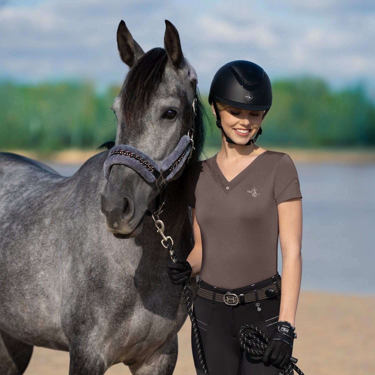 Fair Play ALBA Ladies T-Shirt, Taupe Grey