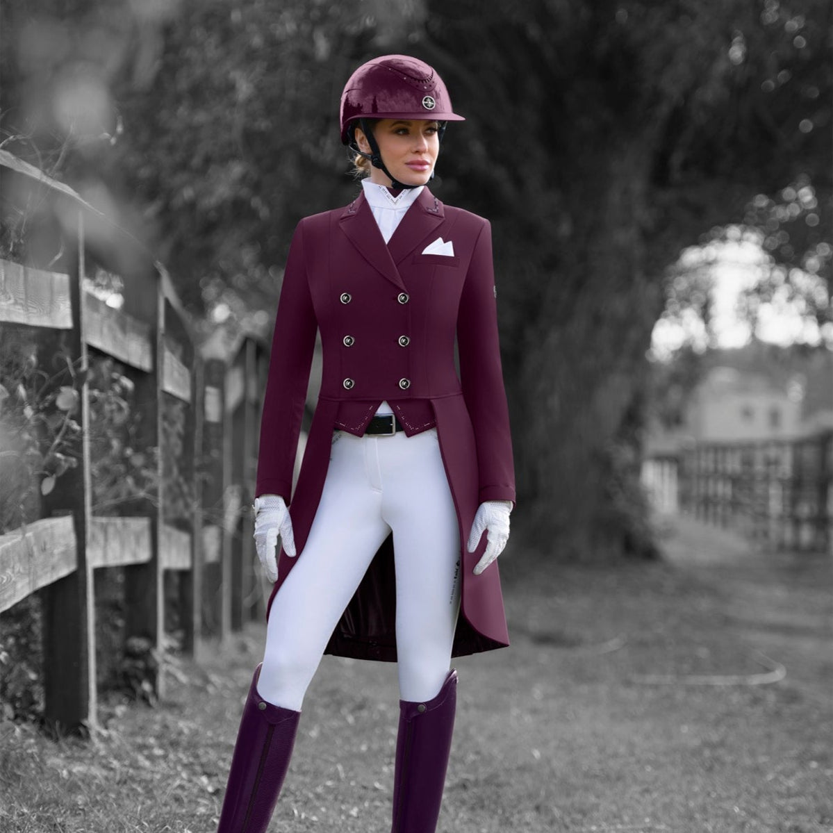 Fair Play Ladies Dressage Tailcoat NADINE, Royal Berry
