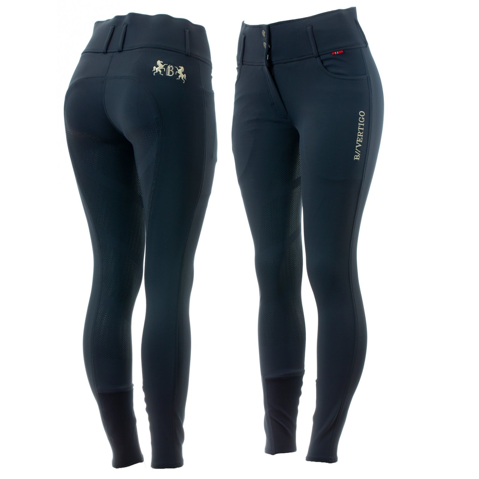 B Vertigo Meghan Highwaist Full Seat Breeches, Dark Navy