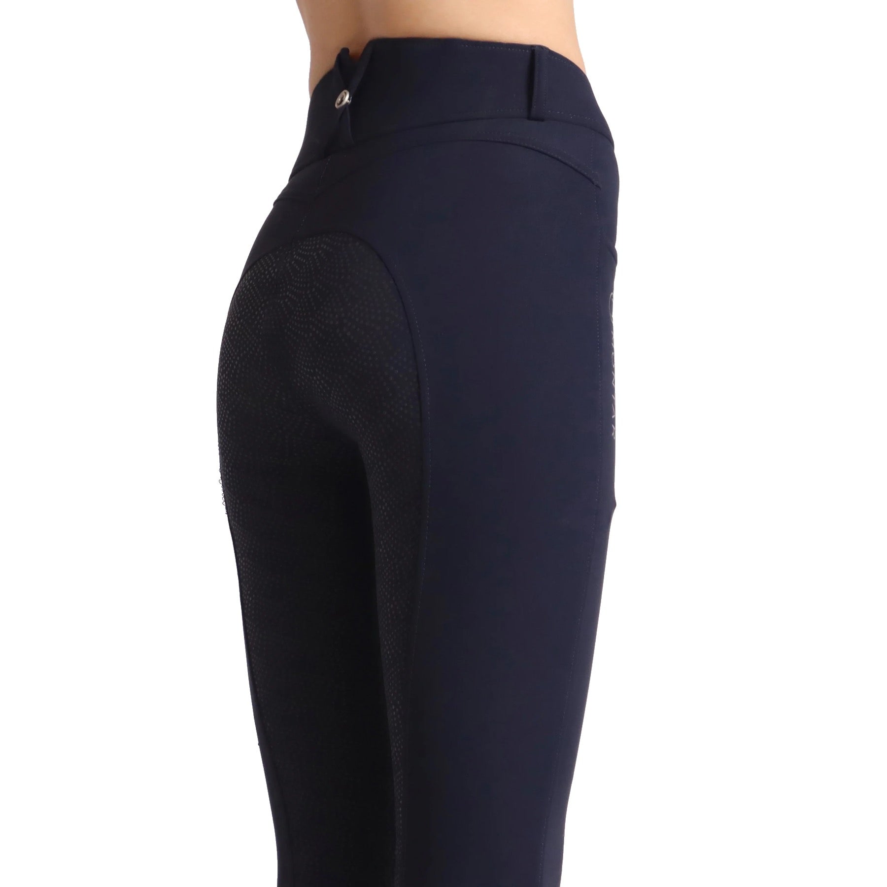 Montar Megan Yati High Rise Full Grip Breeches V2, Dark Navy