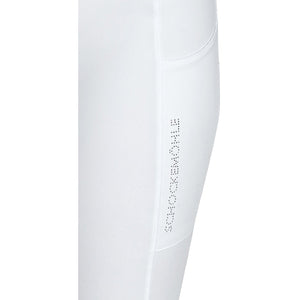 Schockemohle Glossy Style Ladies’ Full Grip Riding Leggings, White