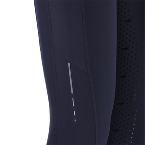 Schockemohle New Ladies Mid Rise Full Grip Pocket Riding Tights, Night