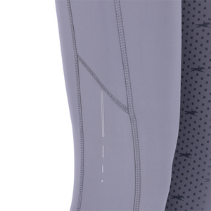 Schockemohle New Ladies Full Grip Mid Rise Pocket Riding Tights, Slate Grey