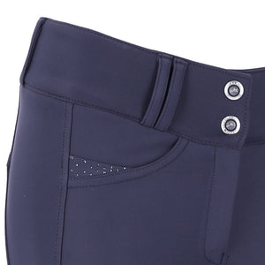 Schockemohle Noelle Ladies Full Grip Breeches, Dark Blue