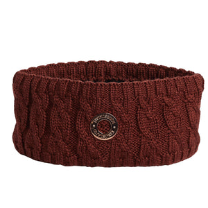 Kingsland Serah Ladies Cable Knitted Headband, Brown Hot Chocolate