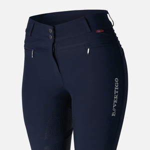 B Vertigo DREA Silicone Full Seat High Rise Breeches, Navy