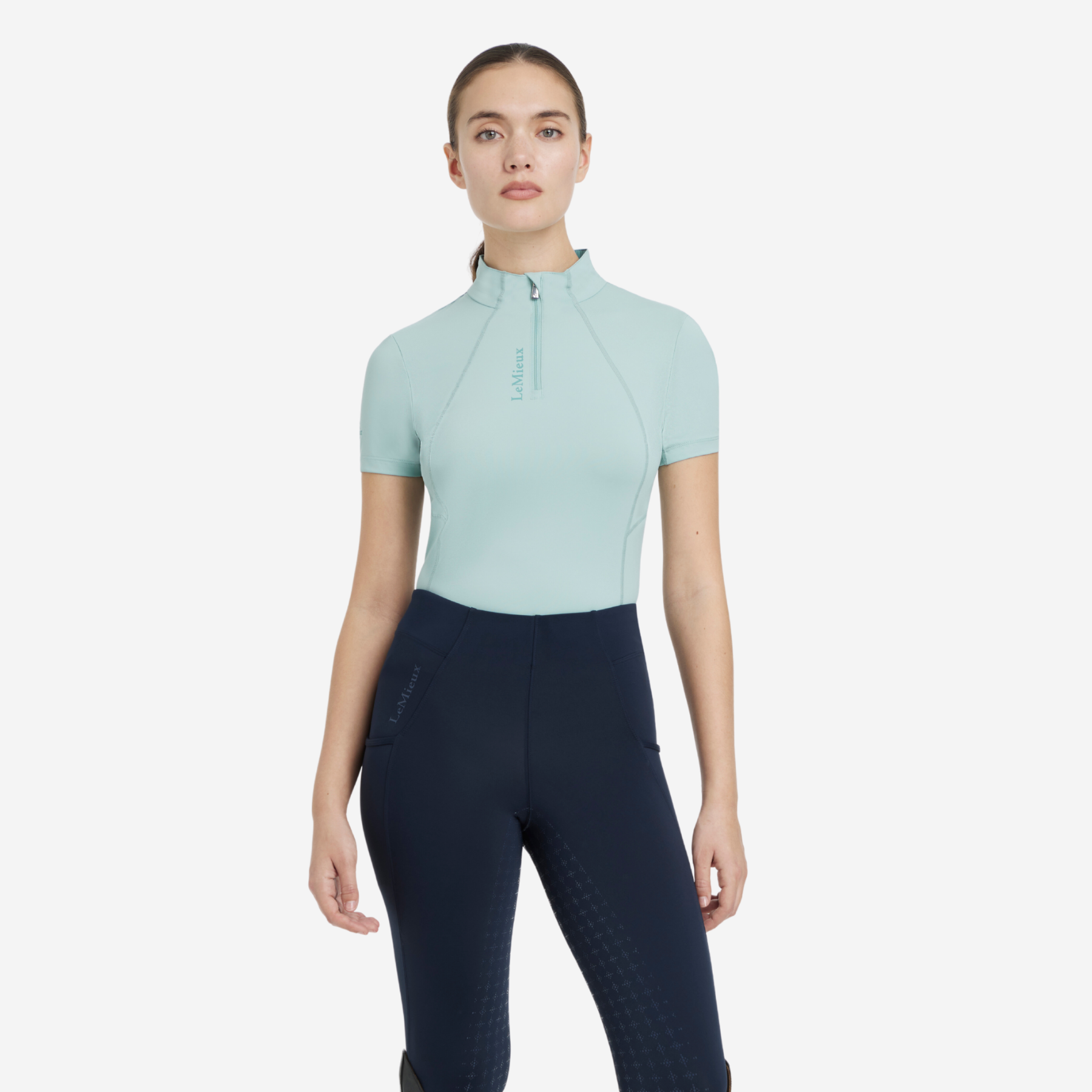 LeMieux Ladies Short Sleeve Classique Base Layer, Aqua