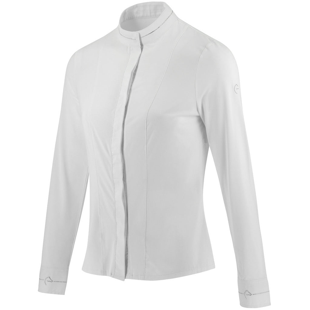 Equithéme Julia Ladies Long Sleeve Show Shirt, White