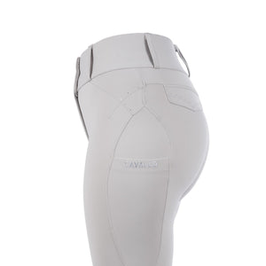 Cavallo CavalCANDERA Ladies High Rise Full Grip Breeches, Pearl Gray
