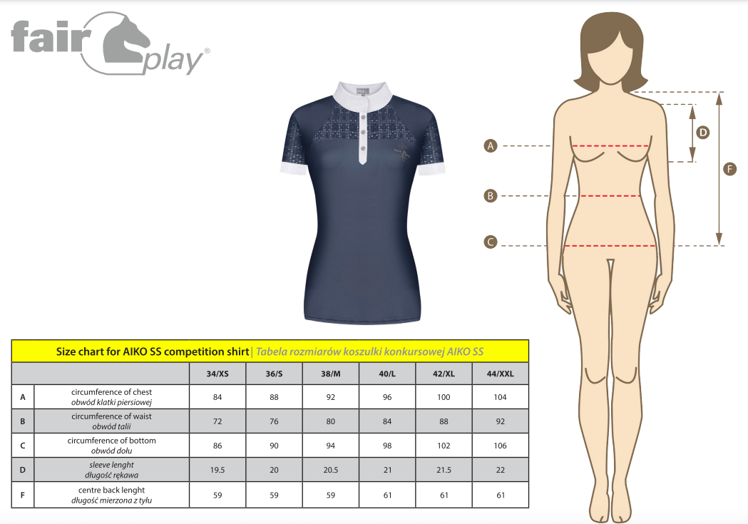 Fair Play AIKO Short Sleeve Competition Shirt, Taupe Grey