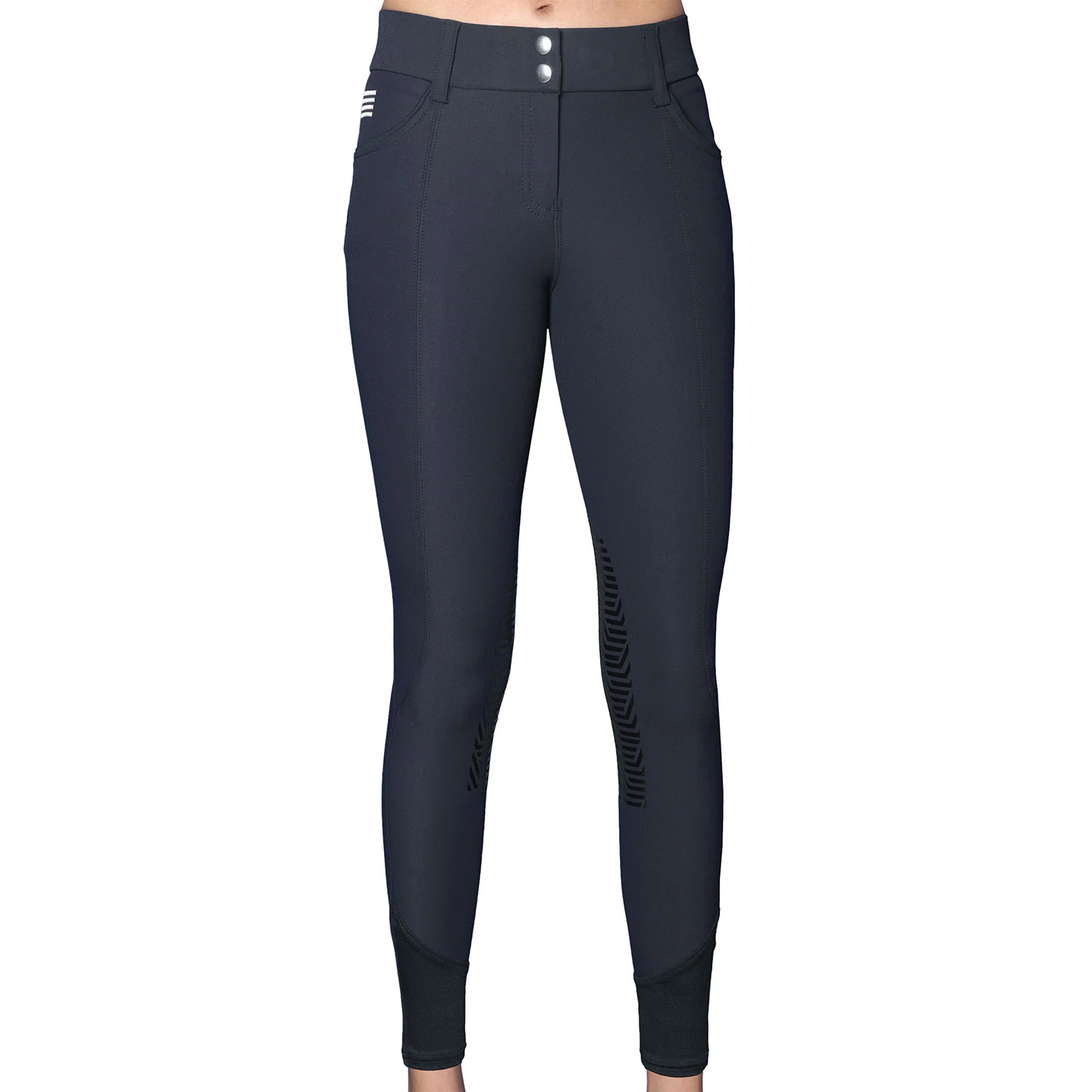 Ghodho Aubrie Pro Meryl Ladies Knee Patch Breeches, Black