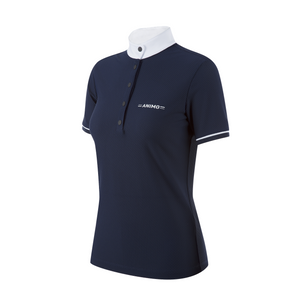 Animo Backy Ladies Short Sleeve Competition Shirt, Navy
