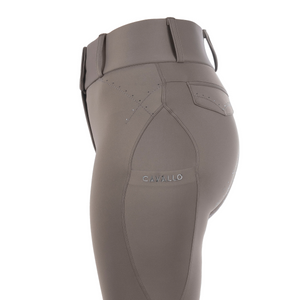 Cavallo CavalCANDERA Ladies High Rise Full Grip Breeches, Mud Taupe