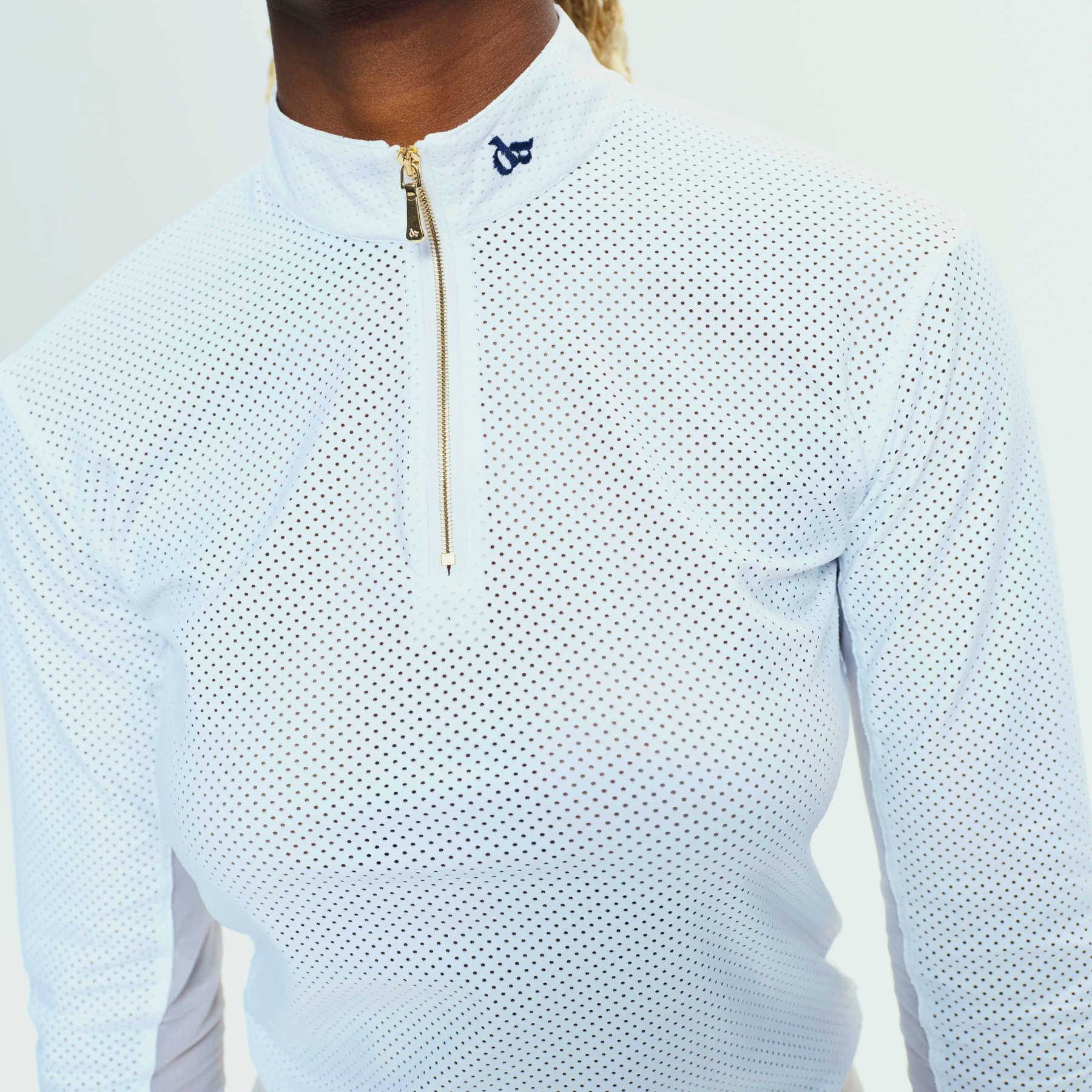 Dada Sport Pablito Perforated Ladies Long Sleeve Training Shirt, White
