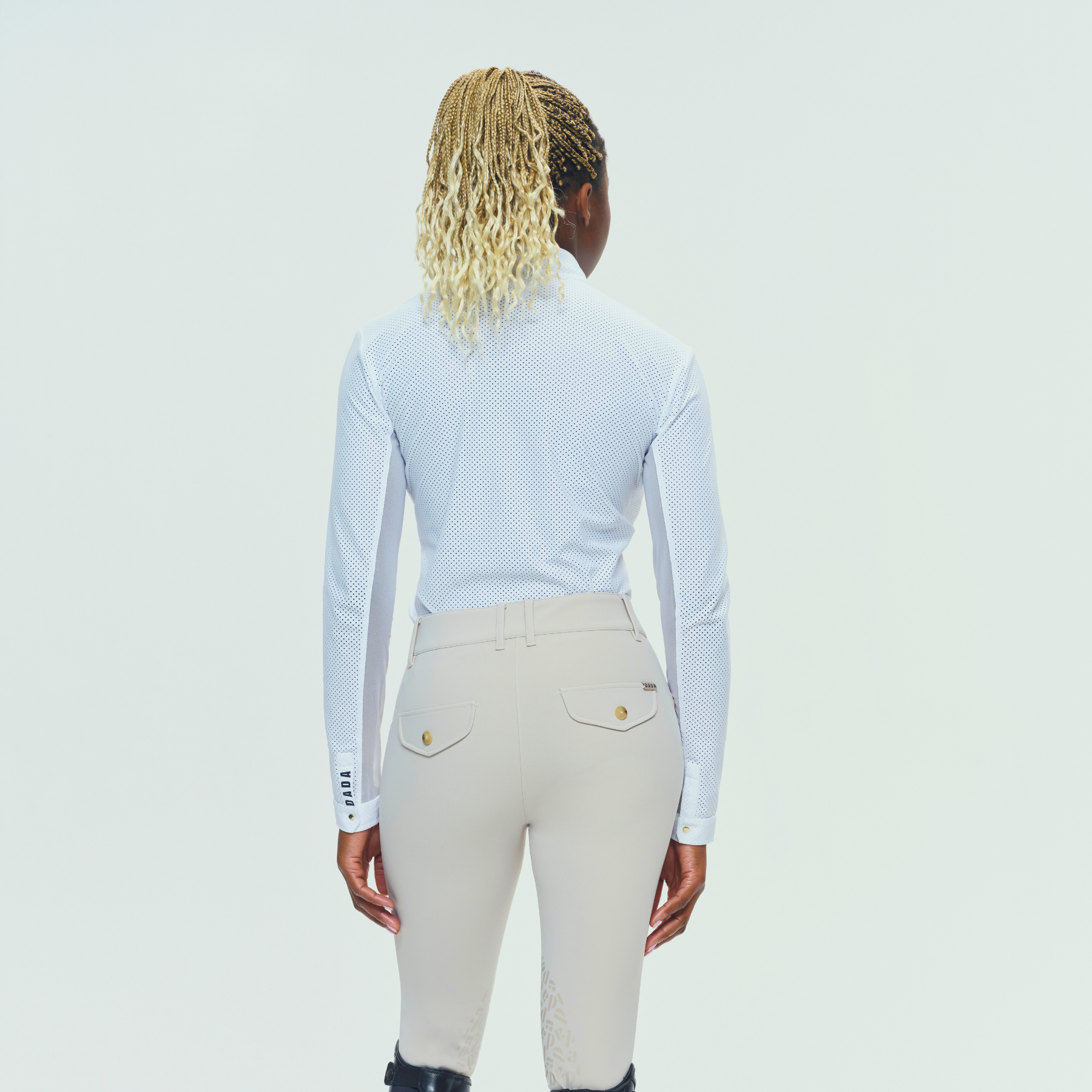Dada Sport Pablito Perforated Ladies Long Sleeve Training Shirt, White