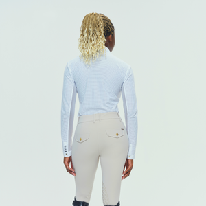 Dada Sport Pablito Perforated Ladies Long Sleeve Training Shirt, White