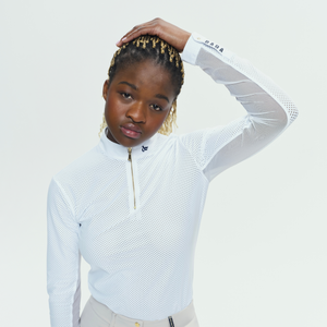 Dada Sport Pablito Perforated Ladies Long Sleeve Training Shirt, White