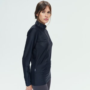 Dada Sport Pablito Perforated Ladies Long Sleeve Training Shirt, Black
