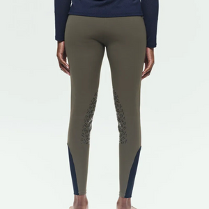 Dada Sport Kit New Ladies Knee Grip Breeches, Dark Olive