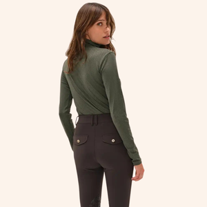 Dada Sport Calder Ladies Long Sleeve Riding T-Shirt, Green