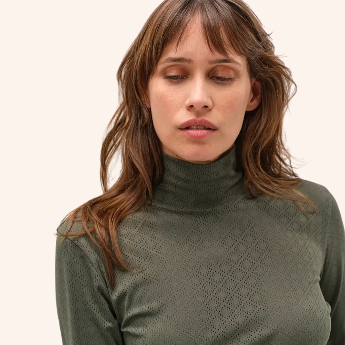 Dada Sport Calder Ladies Long Sleeve Riding T-Shirt, Green