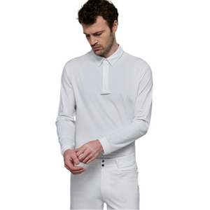 Dada Sport Vitali NEW Men's Long Sleeve Show Shirt, White