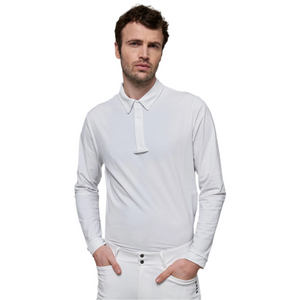 Dada Sport Vitali NEW Men's Long Sleeve Show Shirt, White