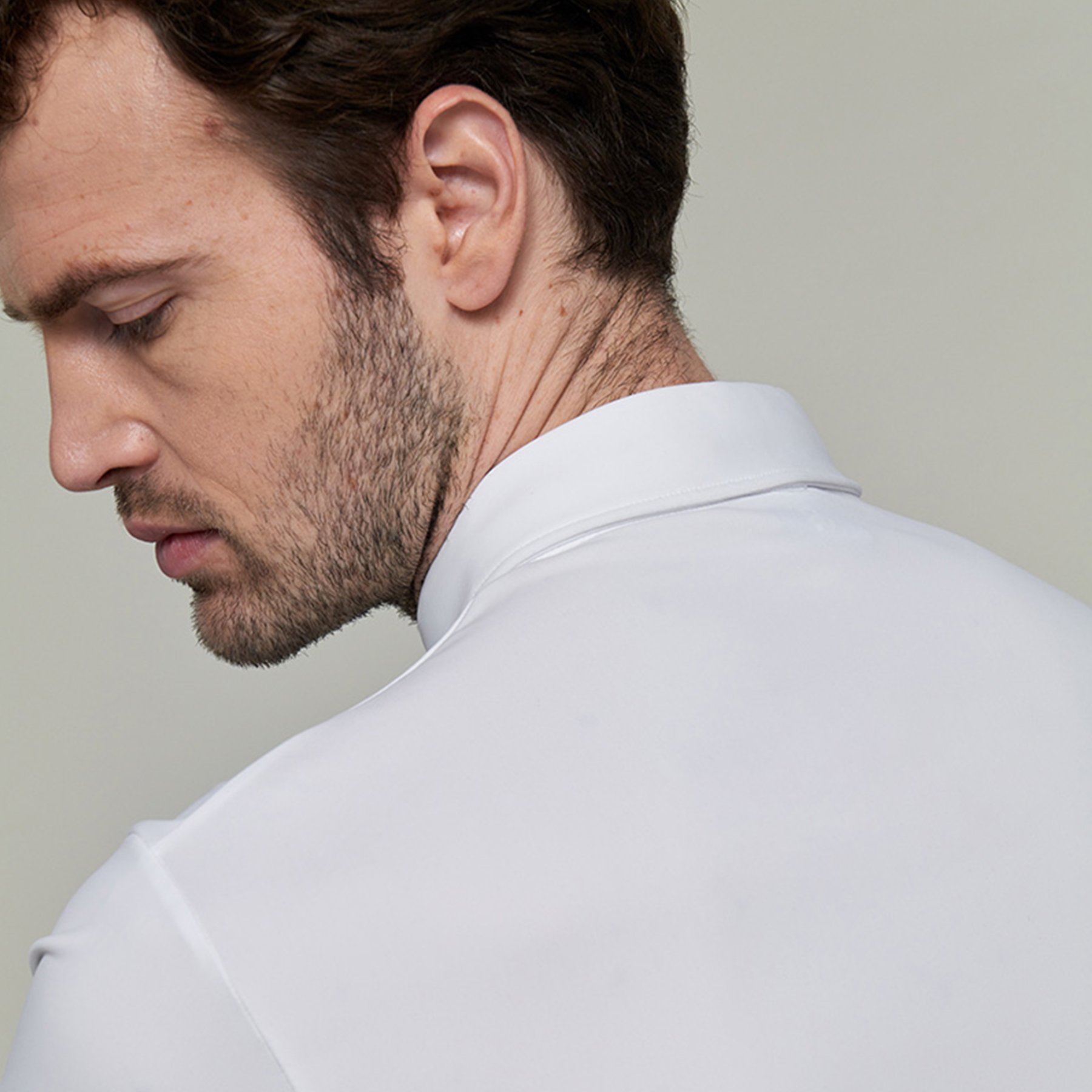 Dada Sport Vitali NEW Men's Long Sleeve Show Shirt, White