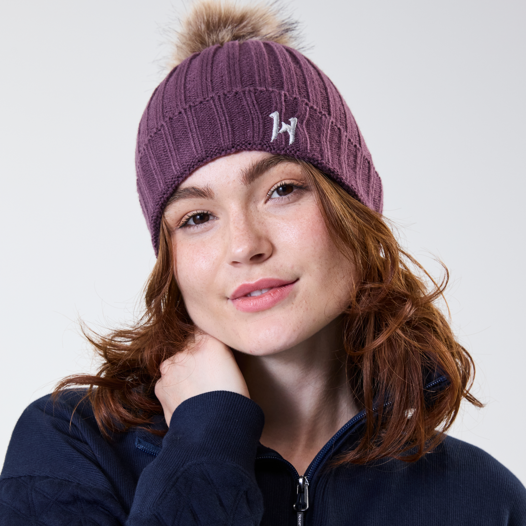 Horseware Aura Knitted Hat, Celestial Purple