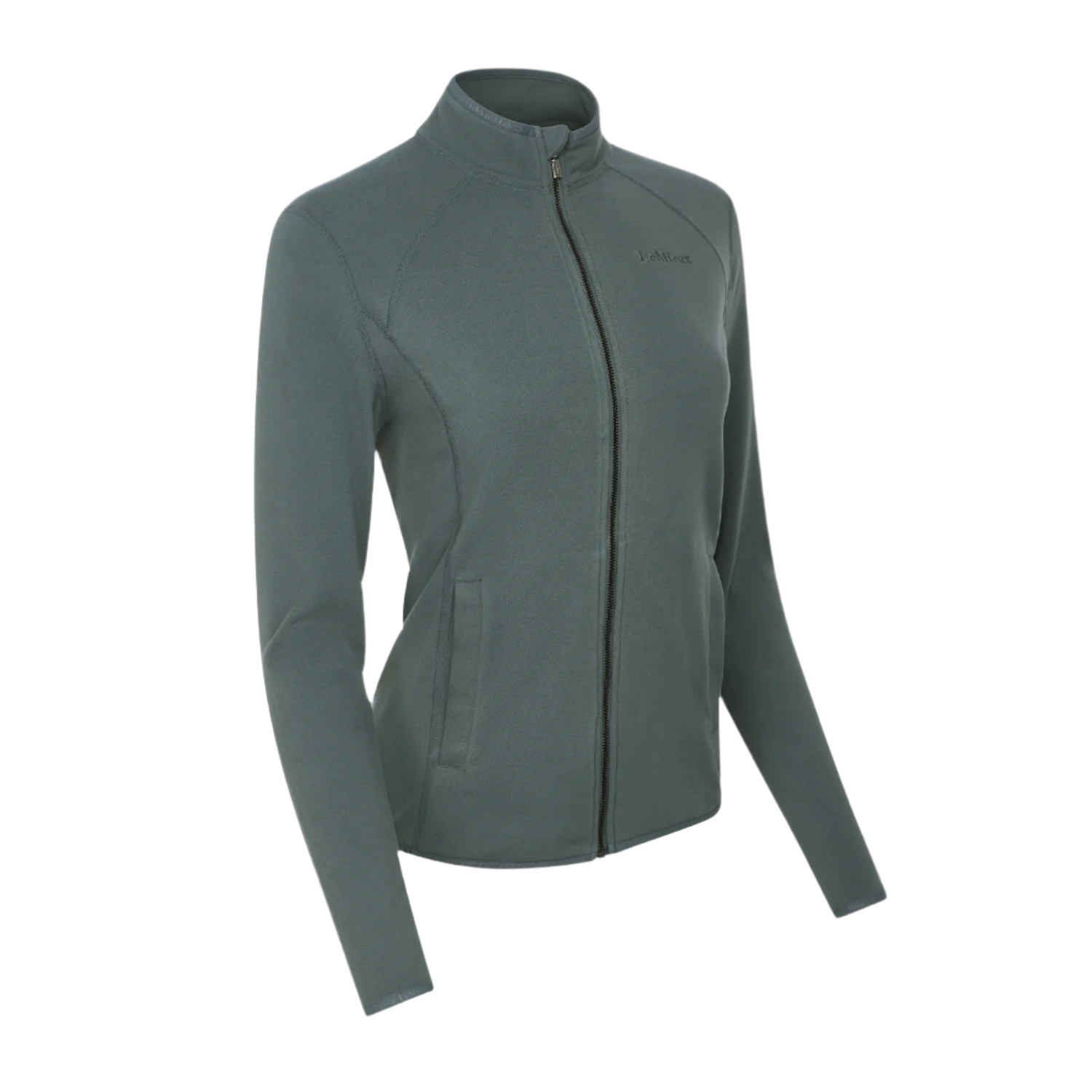 LeMieux Faye Ladies Long Sleeve Full Zip Sweatshirt, Petrol