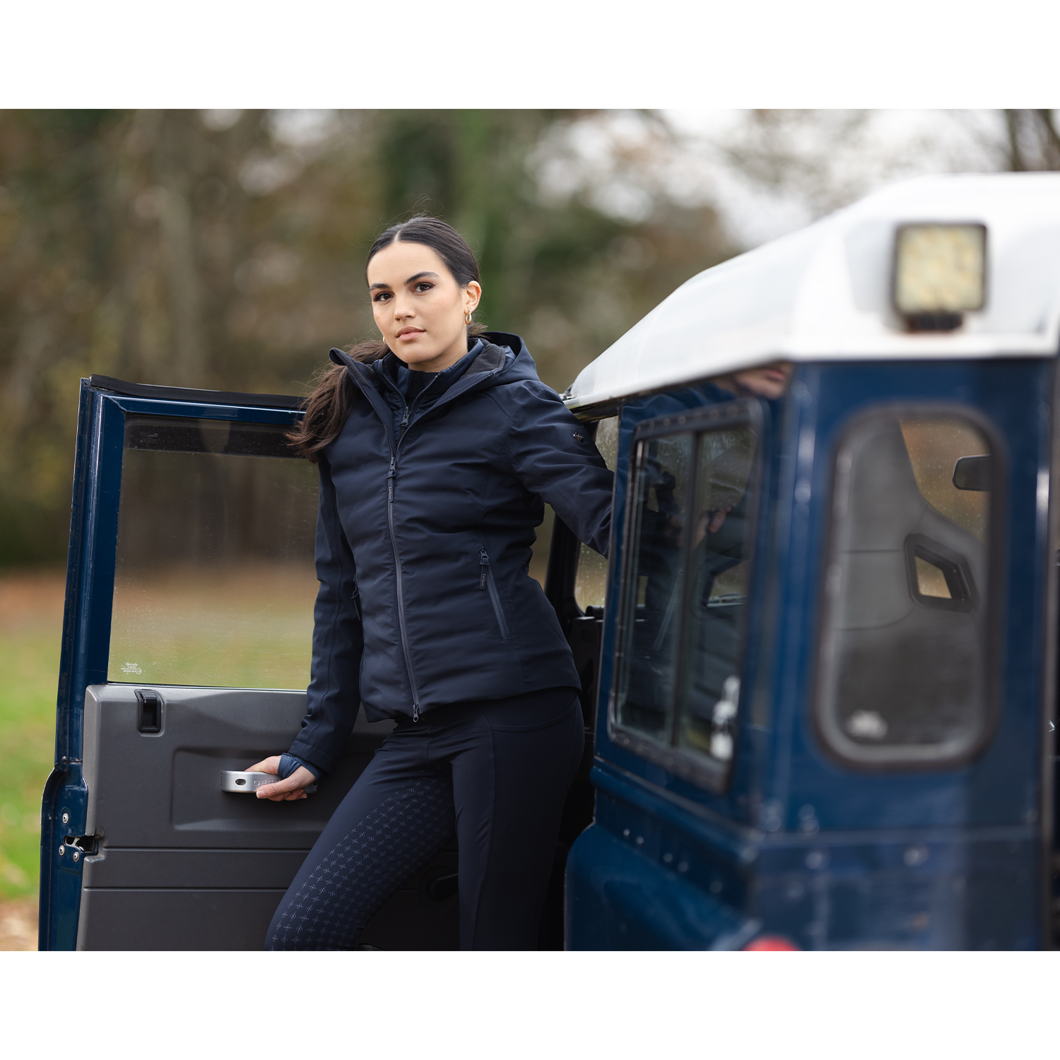 LeMieux Brooke Ladies Waterproof Hybrid Jacket, Navy