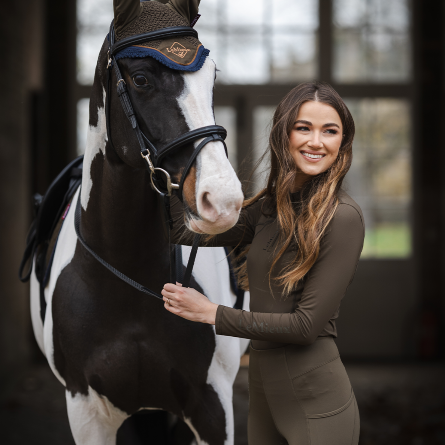 LeMieux Ladies Long Sleeve Classic Base Layer, Alpine