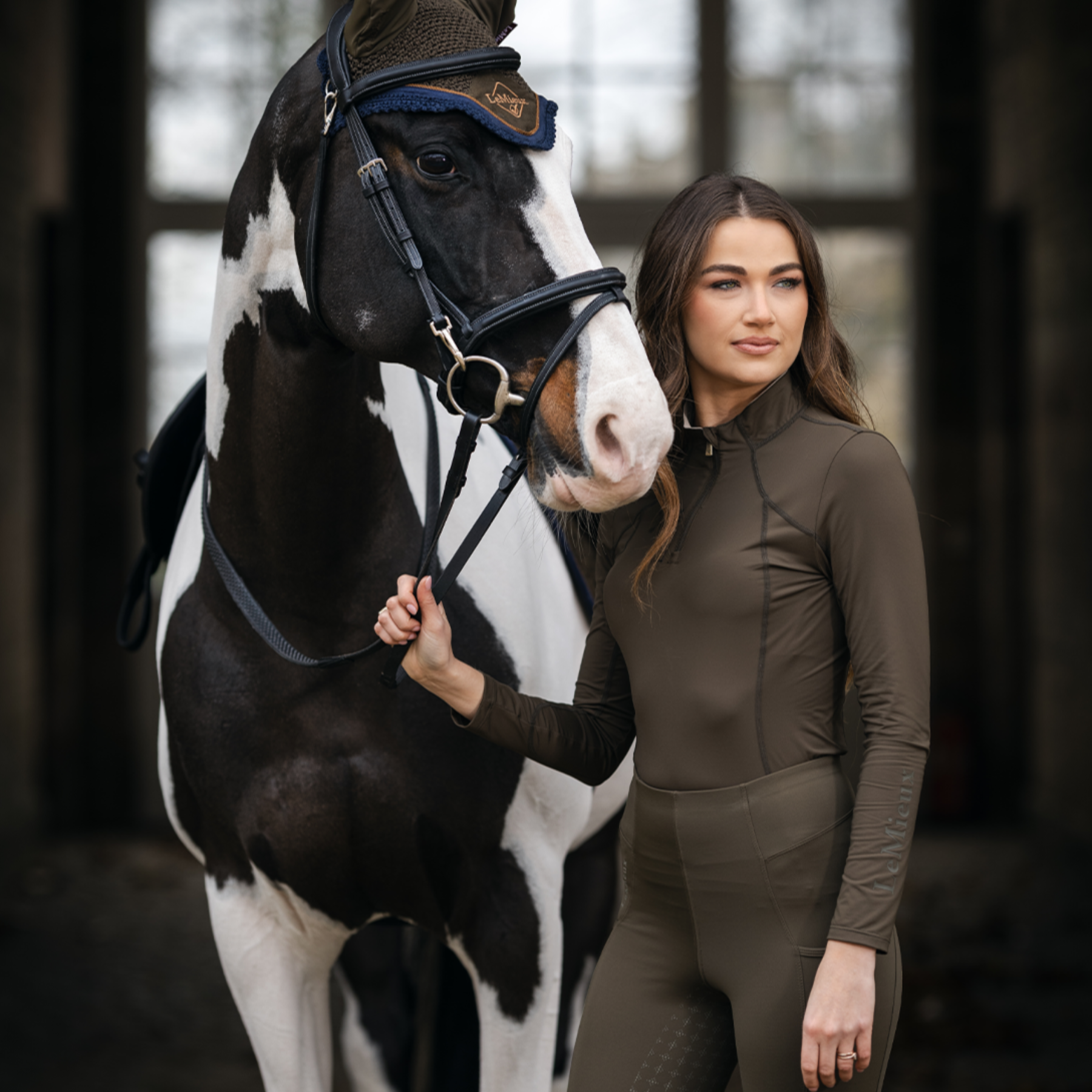 LeMieux Ladies Long Sleeve Classic Base Layer, Alpine