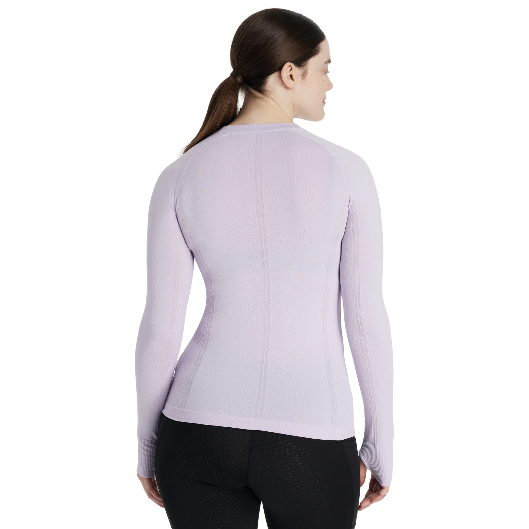 LeMieux Britney Seamless Long Sleeve Training Shirt, Lilac