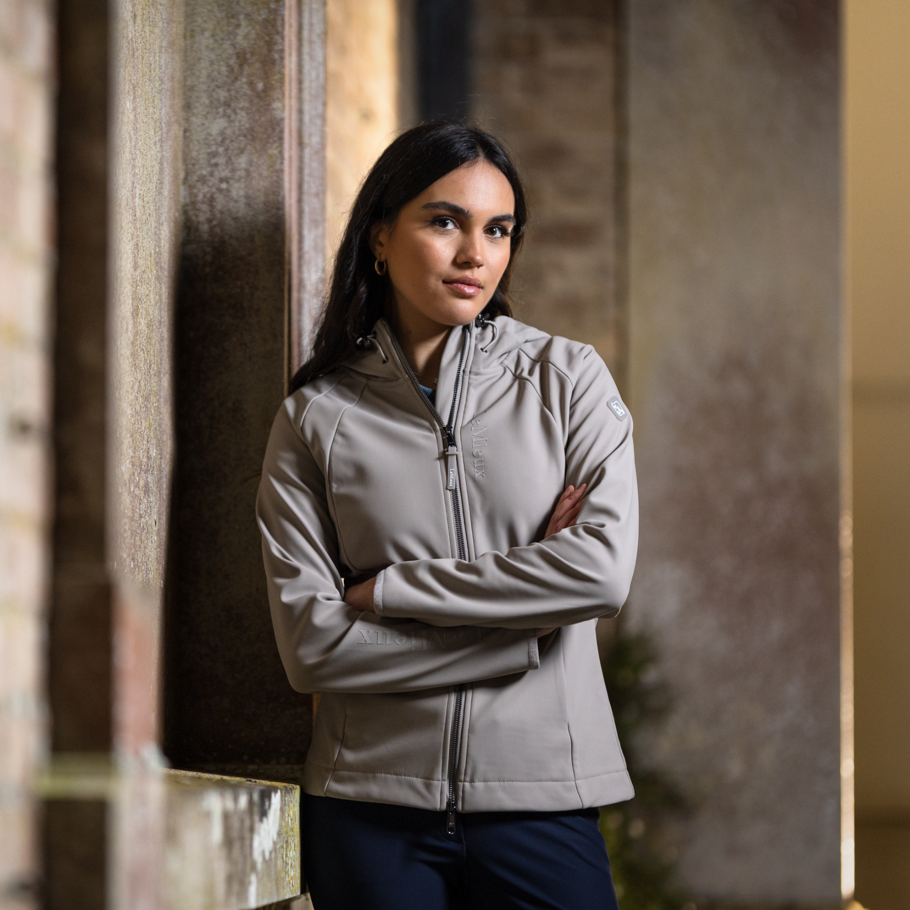 LeMieux Charlotte Ladies Softshell Jacket, Ash