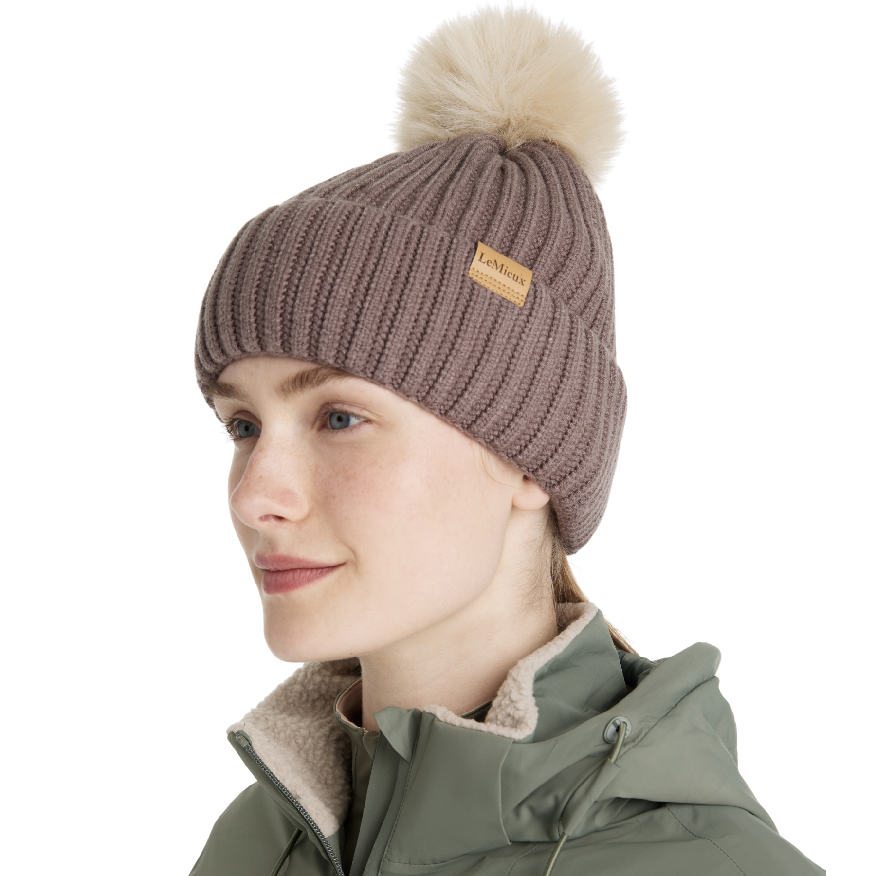 LeMieux Clara Rib Beanie, Walnut