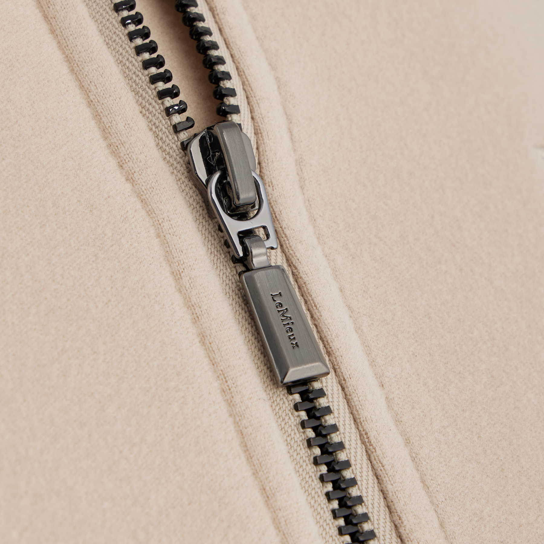 LeMieux Faye Ladies Long Sleeve Full Zip Sweatshirt, Stone