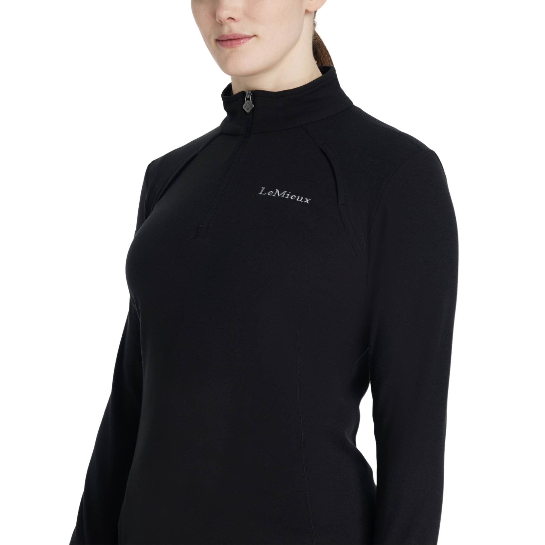 LeMieux Frances Ladies Quarter Zip Fleece, Black