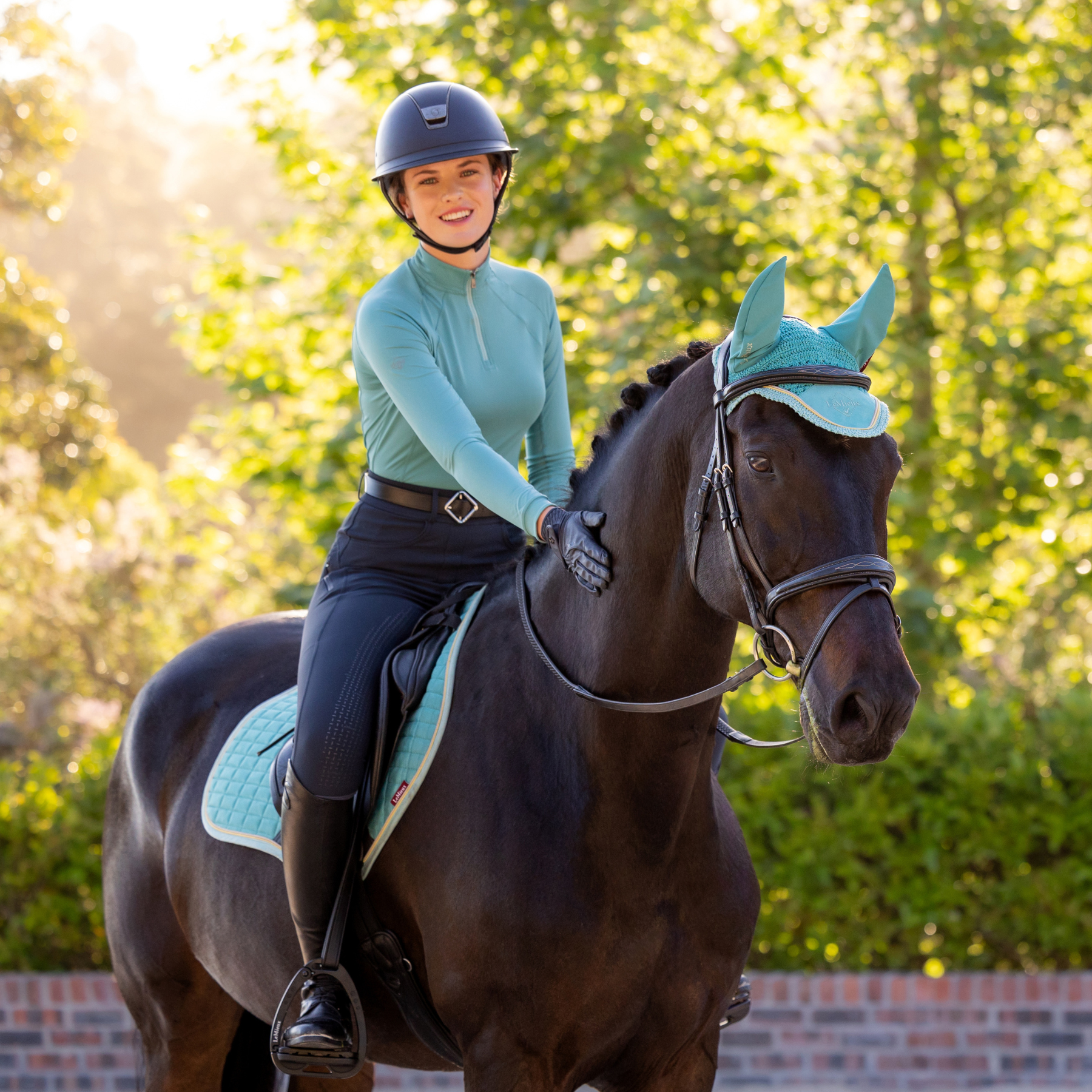 LeMieux Halle Ladies Lightweight Base Layer, Lagoon