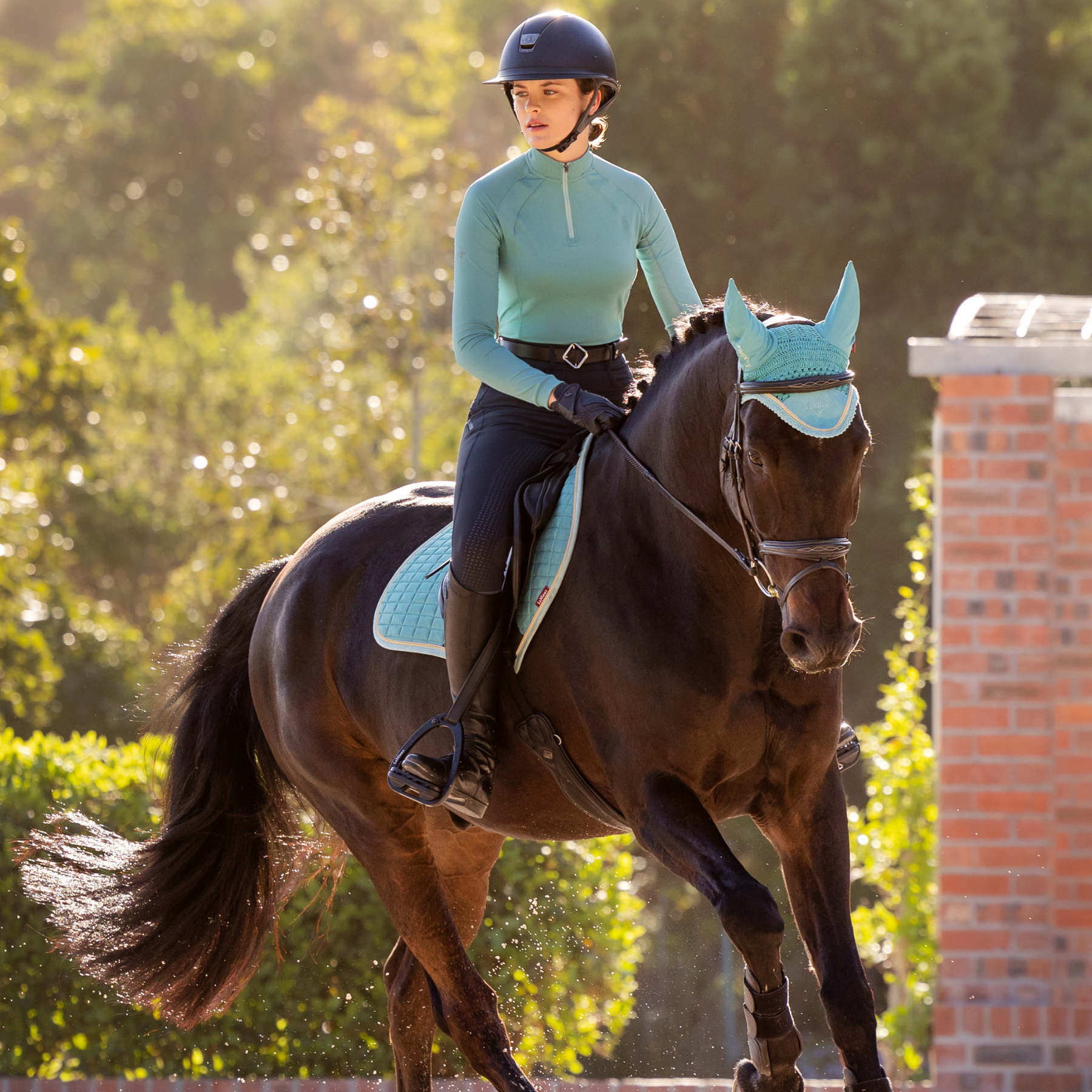 LeMieux Halle Ladies Lightweight Base Layer, Lagoon