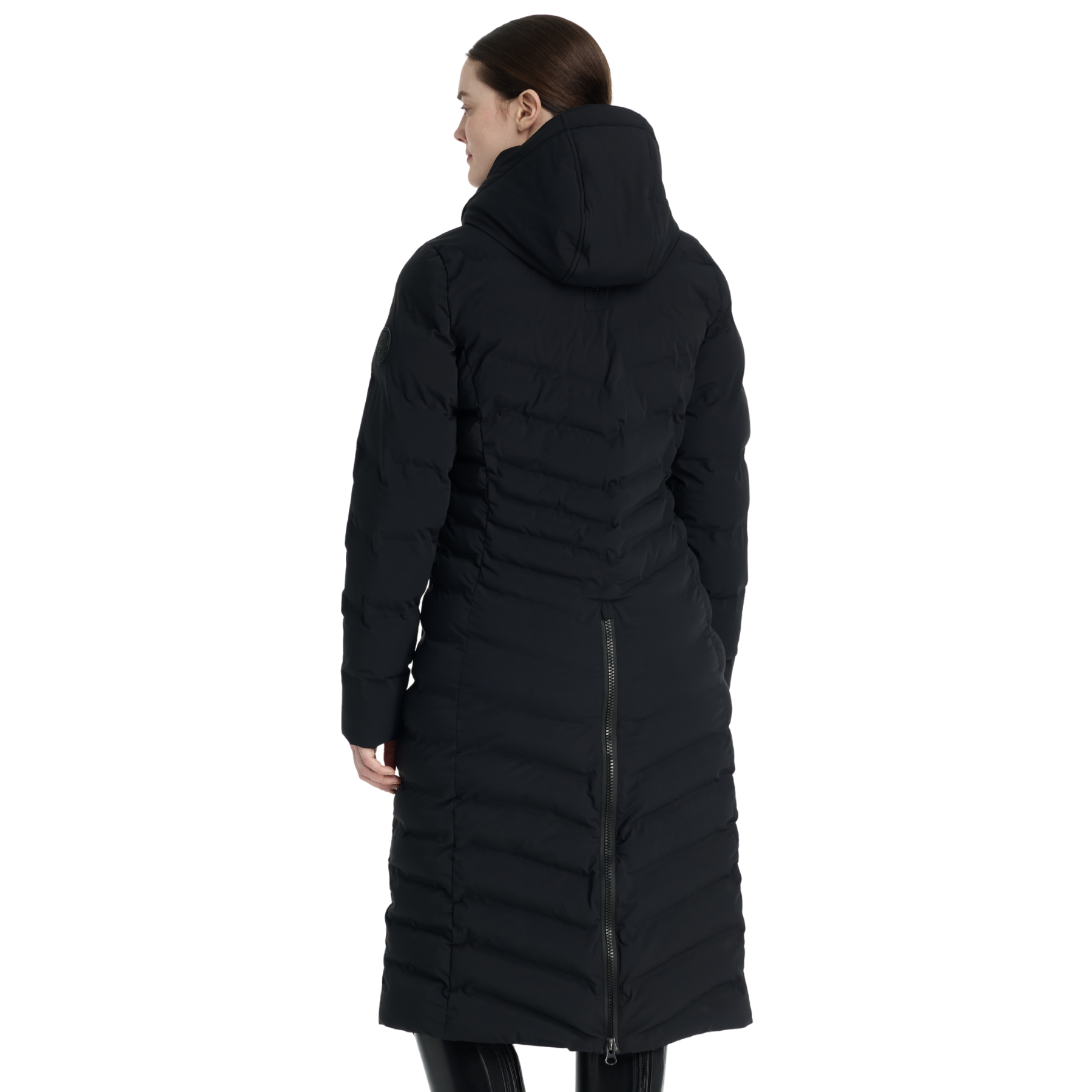 LeMieux Hayley Water Resistant Longline Puffer Coat, Black