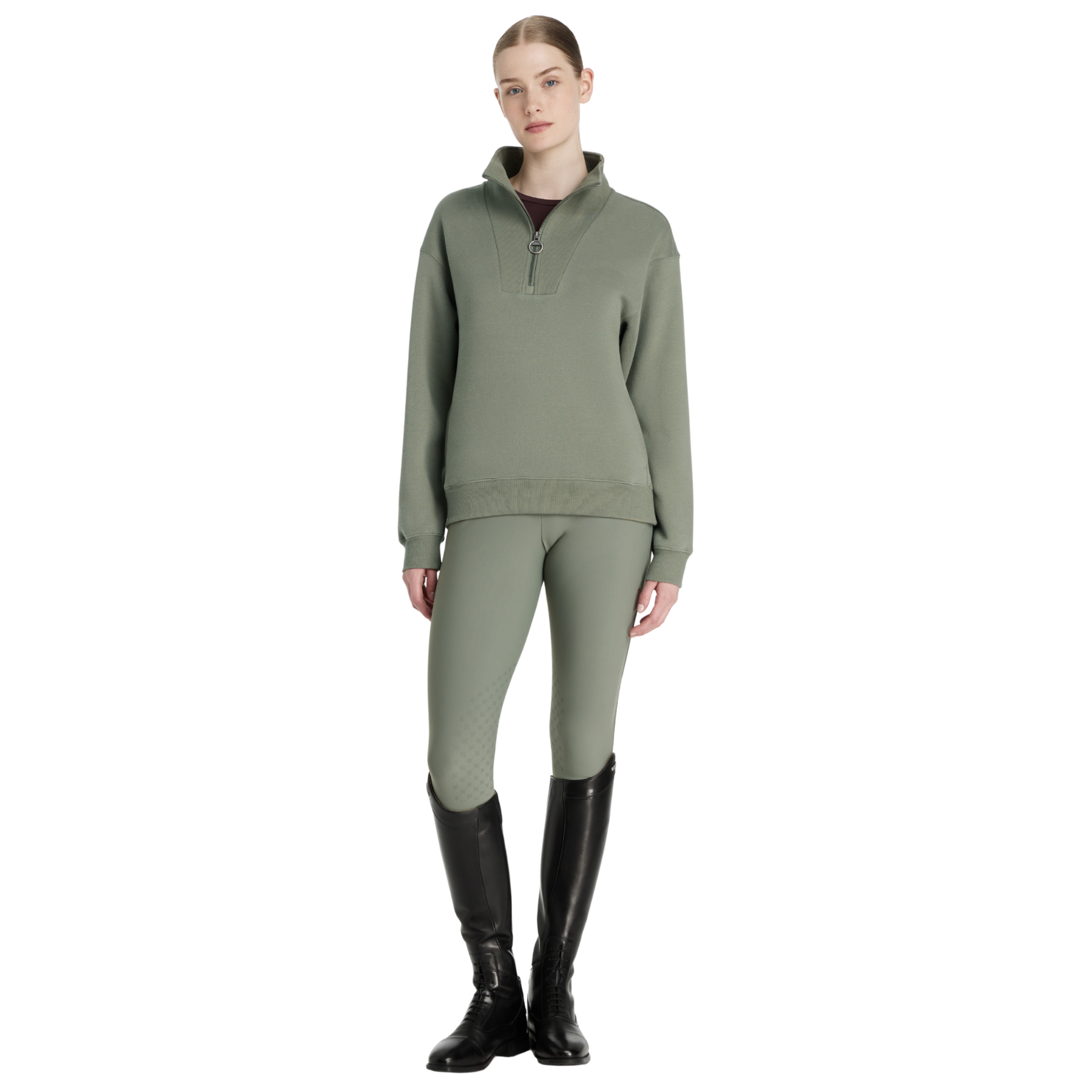 LeMieux Keira Quarter Zip Sweatshirt, Rosemary