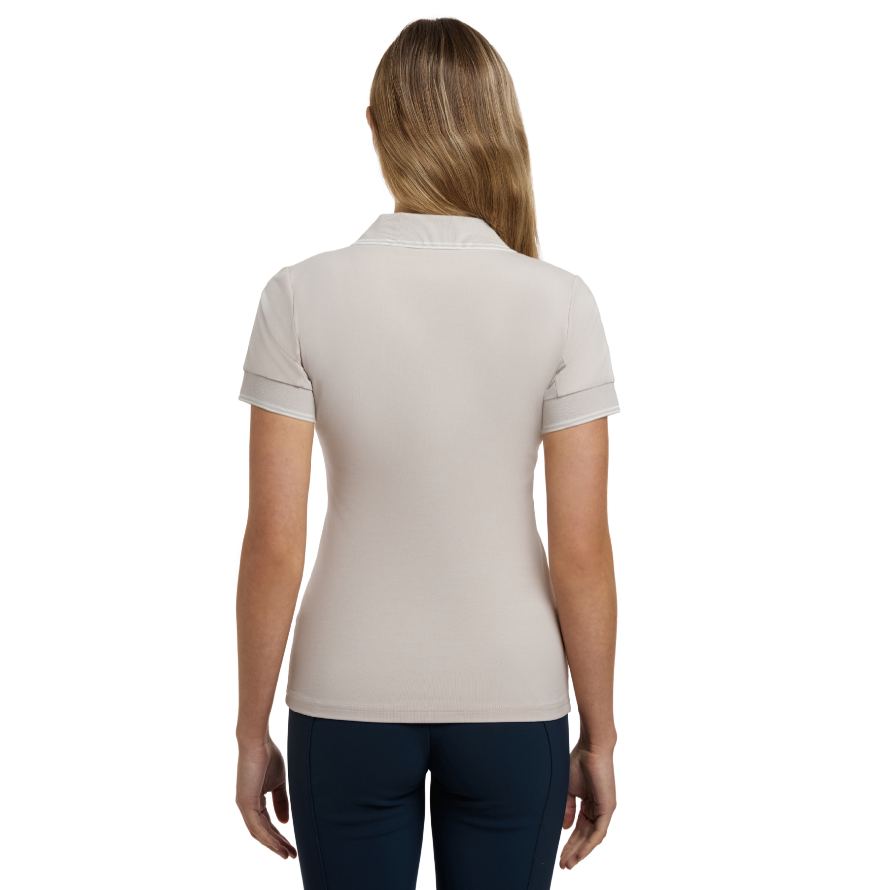 LeMieux Serena Ladies Short Sleeve Sports Polo, Stone