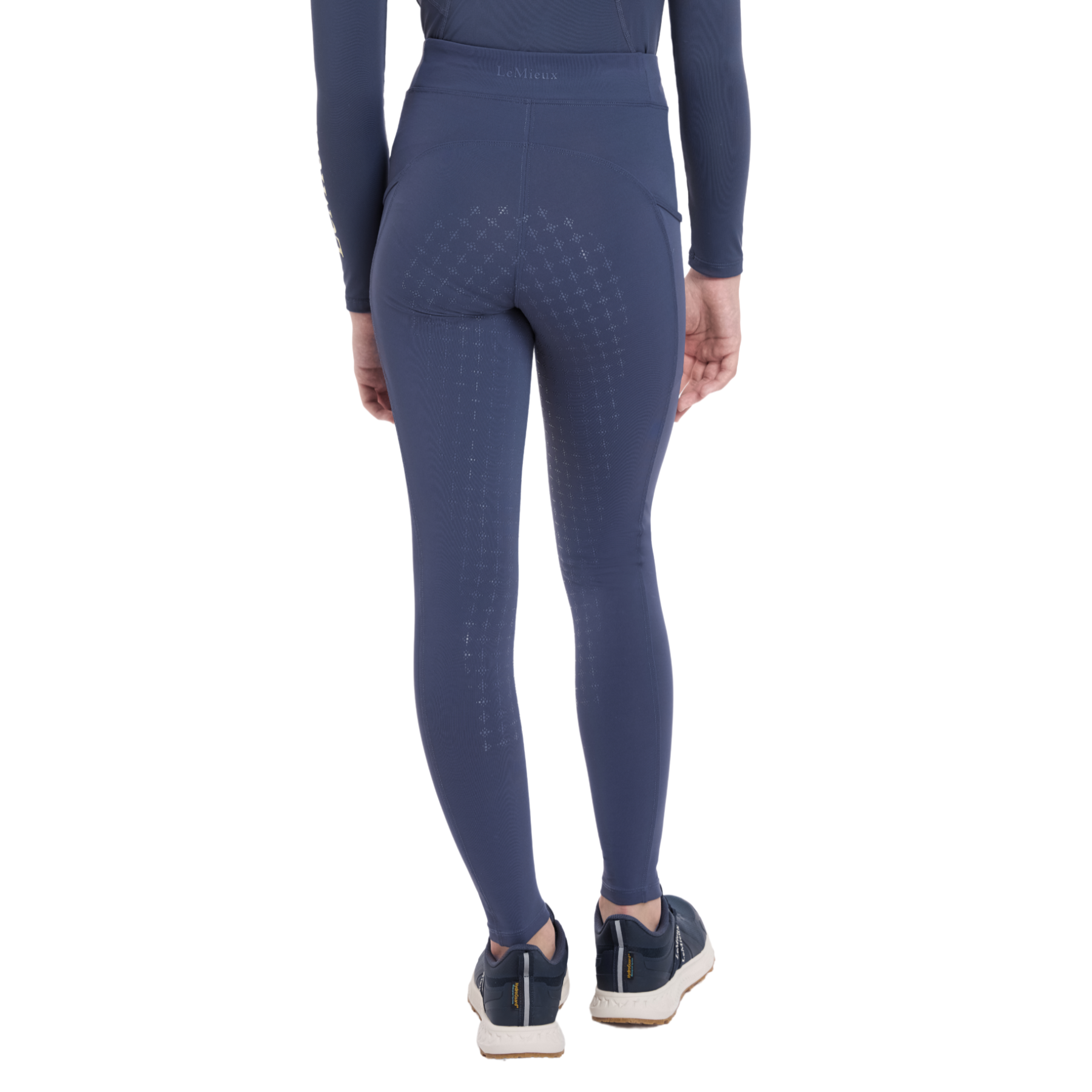 LeMieux Young Rider Orla Pull On Leggings, Dusk Blue
