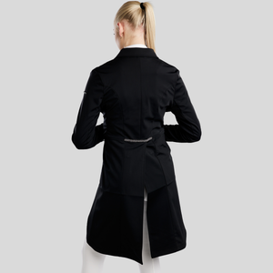 Montar MoGloria Gun Metal Ladies Long Tail Coat Caviar Tape & Crystals