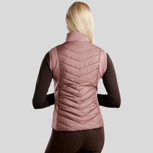 Montar MoMari Hybrid Ladies Bodywarmer w Rosegold Crystals, Dusty Rose