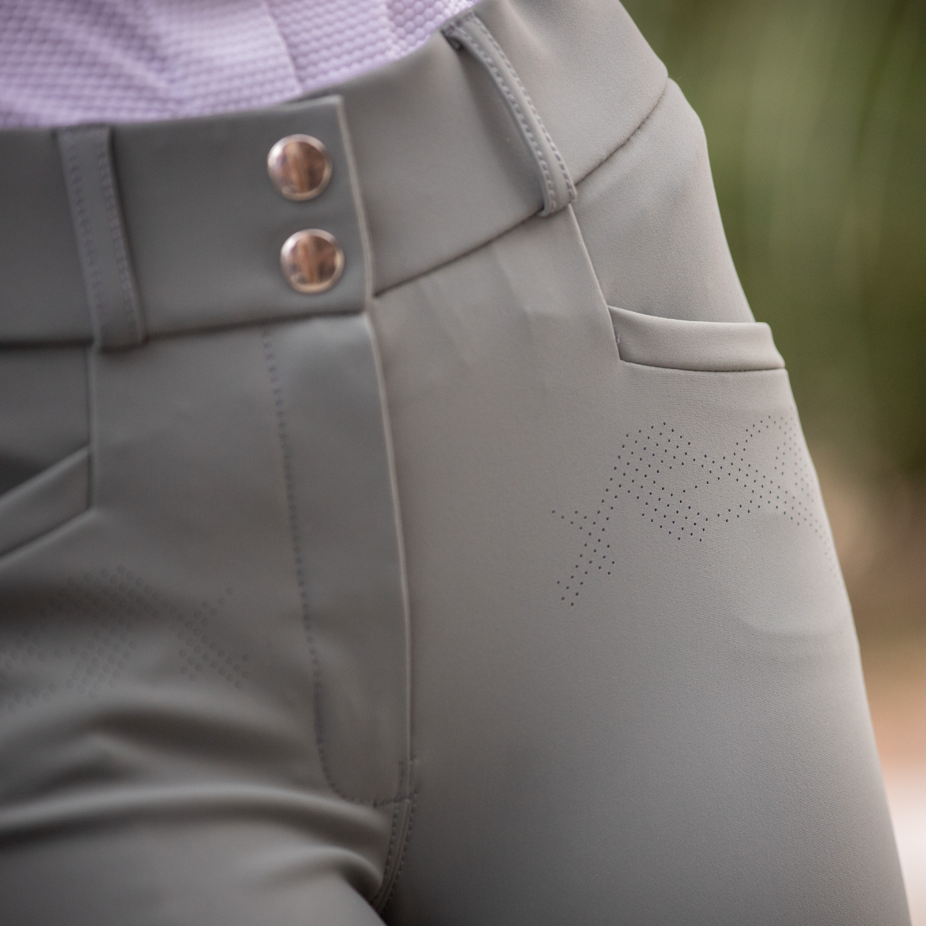 Pénélope Ladies New Majestic Knee Grip Breeches, Graphite